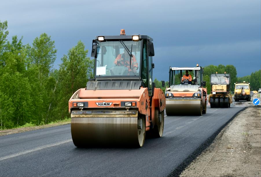 Томские дорожники ремонтируют трассу Томск – Мариинск с опережением графика